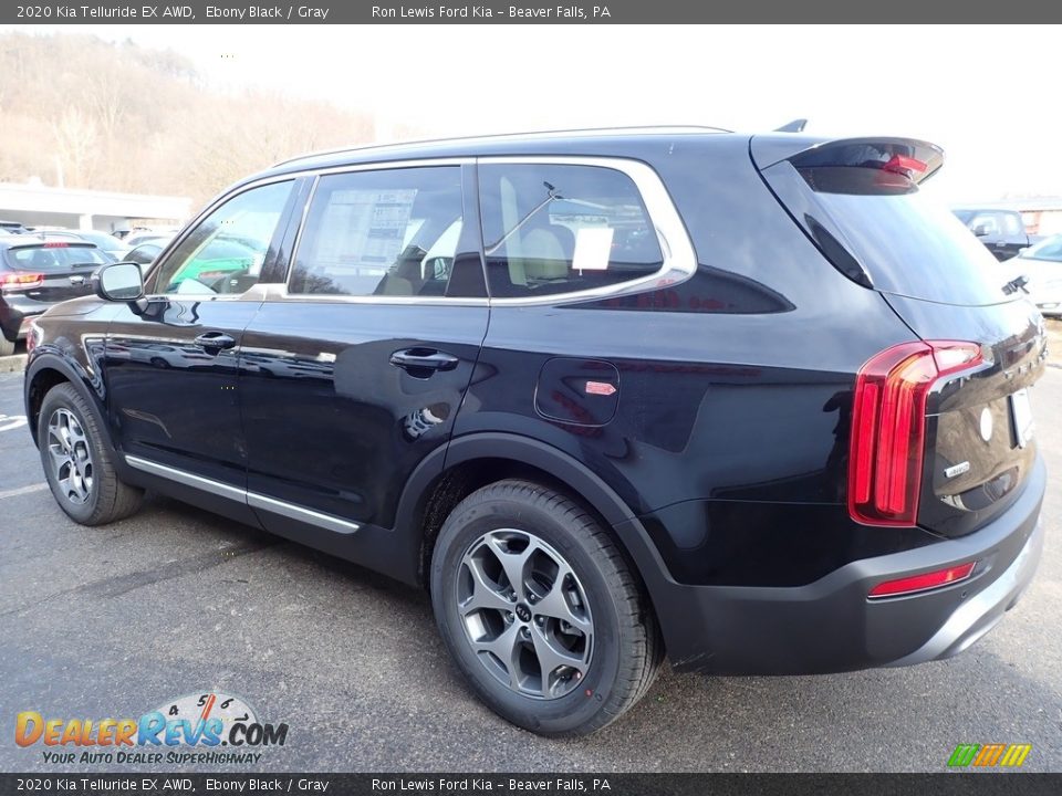 2020 Kia Telluride EX AWD Ebony Black / Gray Photo #5