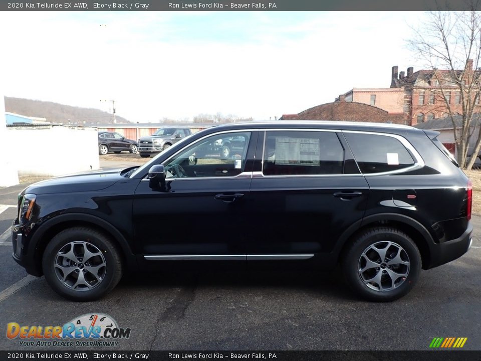 2020 Kia Telluride EX AWD Ebony Black / Gray Photo #6