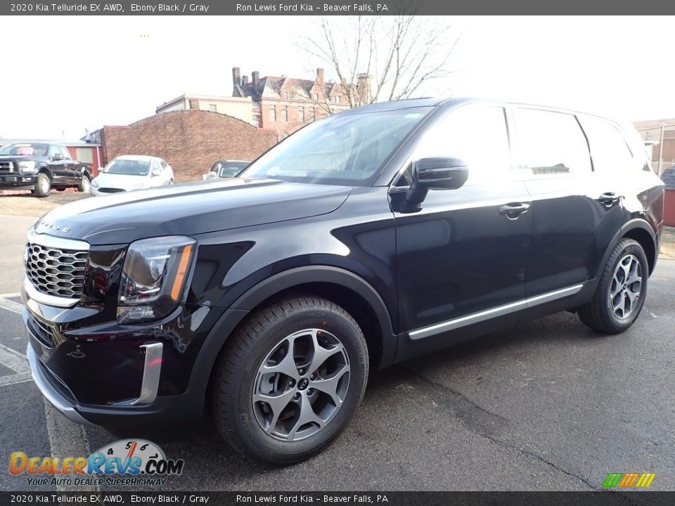 2020 Kia Telluride EX AWD Ebony Black / Gray Photo #7