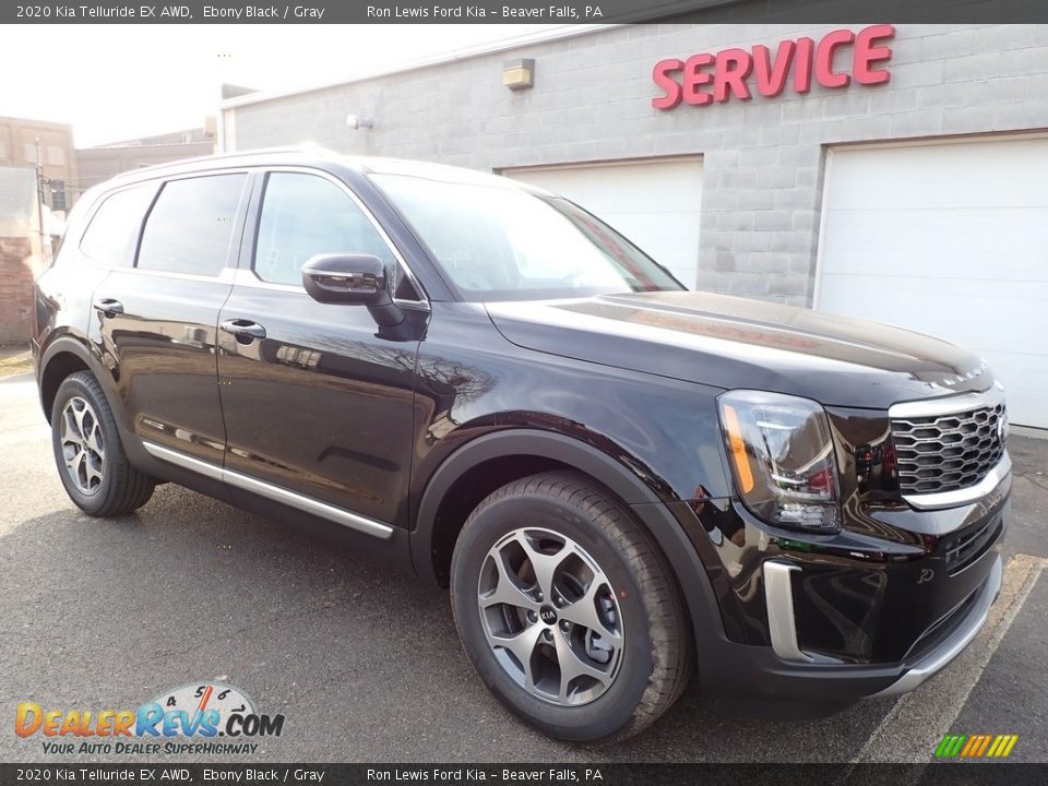 2020 Kia Telluride EX AWD Ebony Black / Gray Photo #9