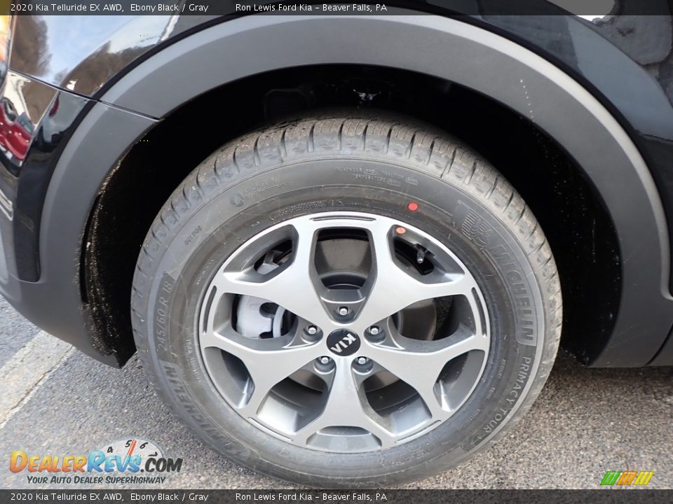 2020 Kia Telluride EX AWD Ebony Black / Gray Photo #10