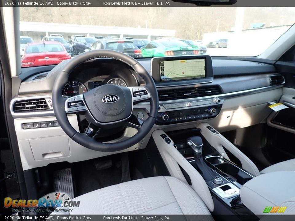 2020 Kia Telluride EX AWD Ebony Black / Gray Photo #14