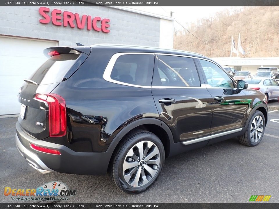 2020 Kia Telluride S AWD Ebony Black / Black Photo #2