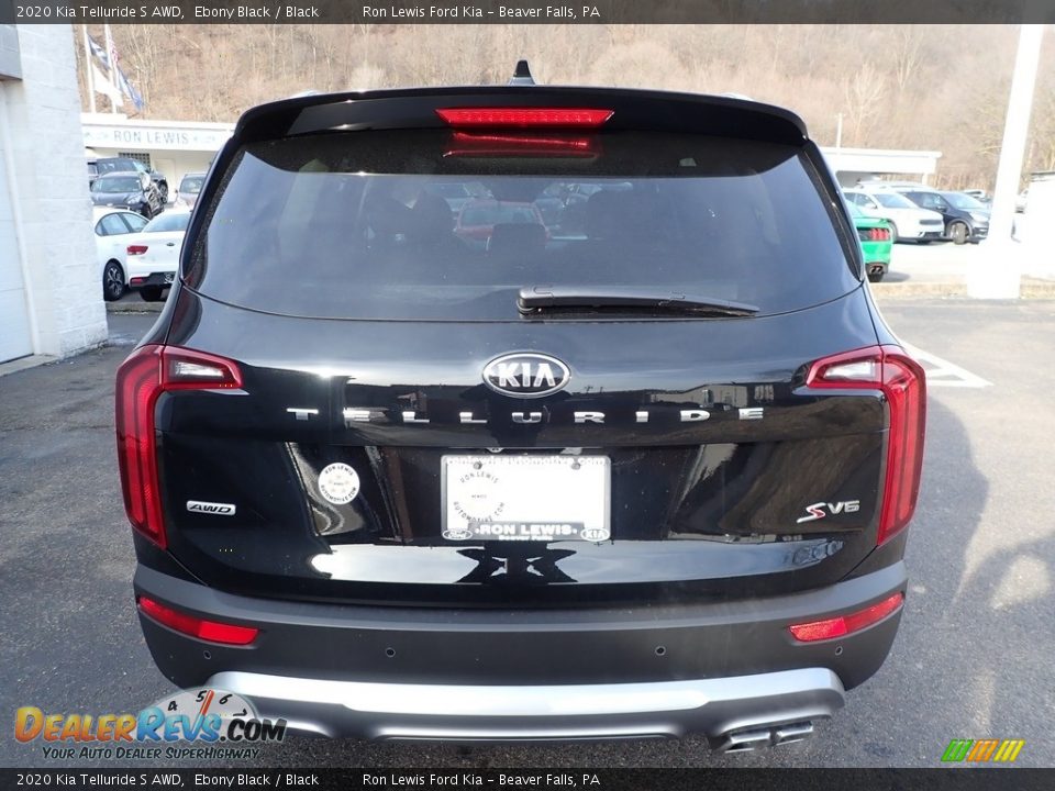 2020 Kia Telluride S AWD Ebony Black / Black Photo #3
