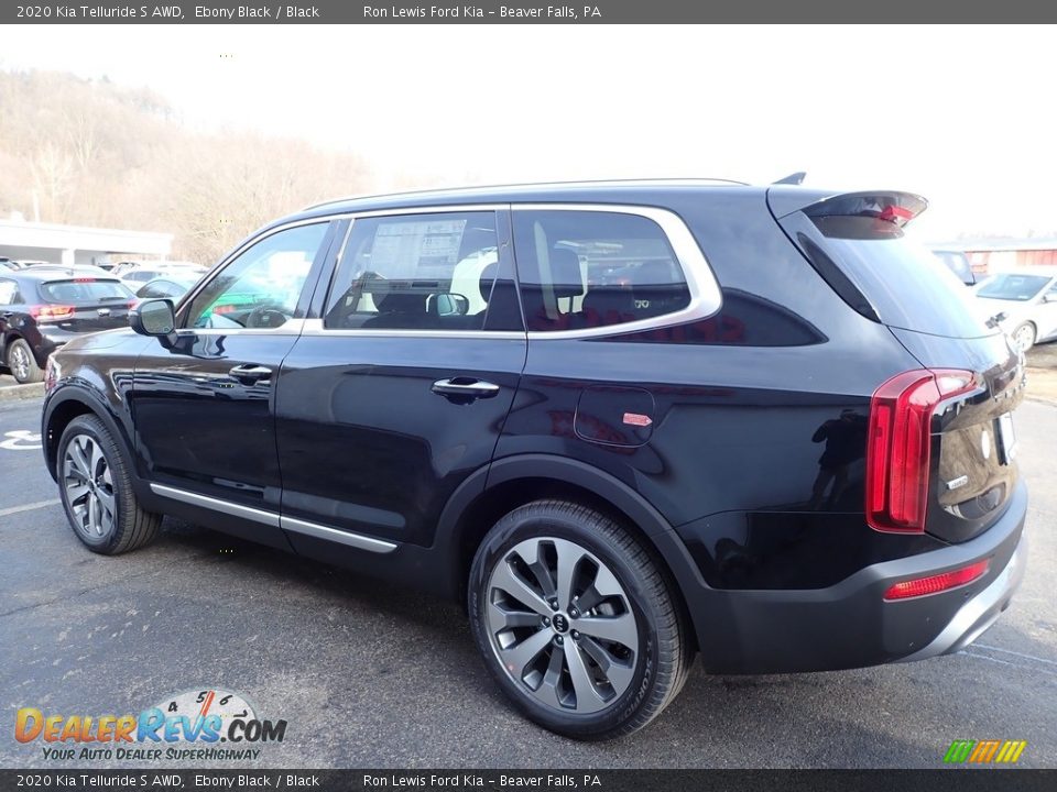 2020 Kia Telluride S AWD Ebony Black / Black Photo #5