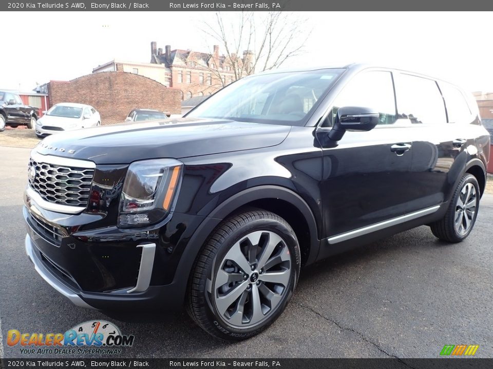 2020 Kia Telluride S AWD Ebony Black / Black Photo #7