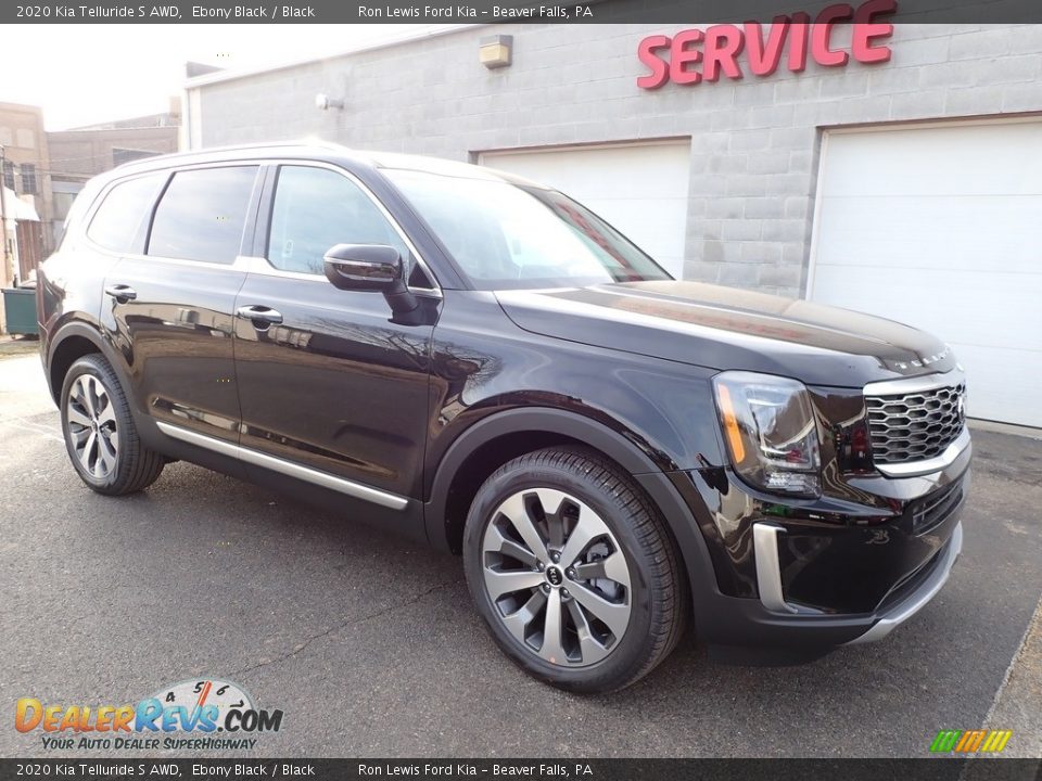 2020 Kia Telluride S AWD Ebony Black / Black Photo #9