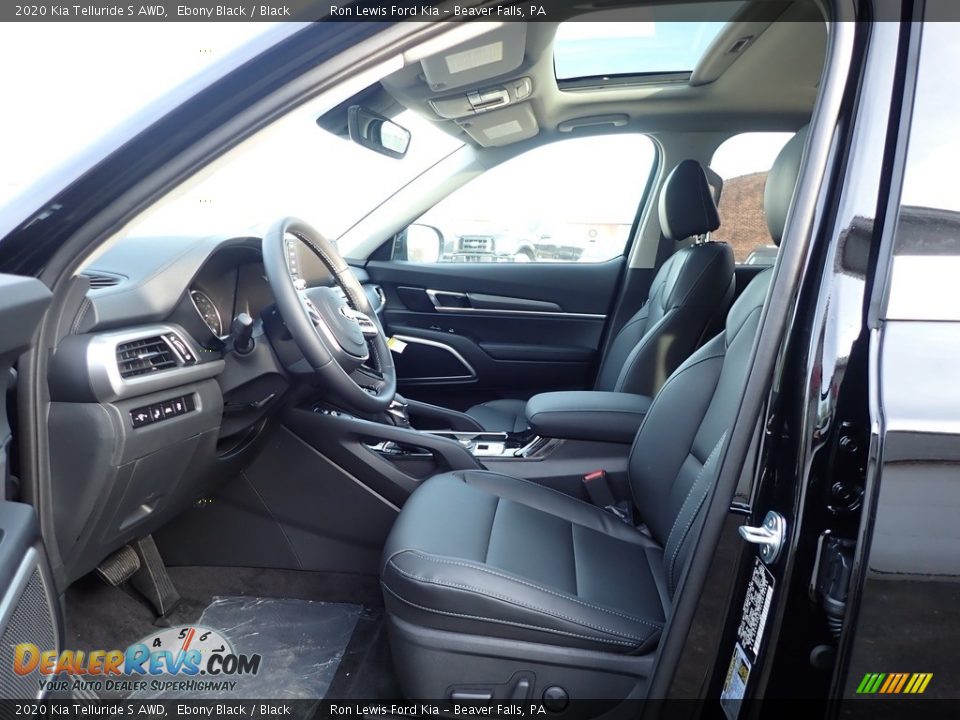 2020 Kia Telluride S AWD Ebony Black / Black Photo #12