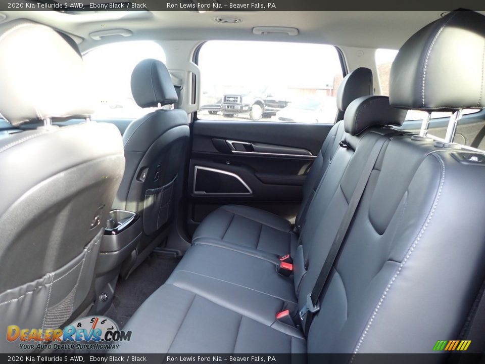 2020 Kia Telluride S AWD Ebony Black / Black Photo #13