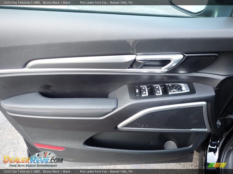 2020 Kia Telluride S AWD Ebony Black / Black Photo #15