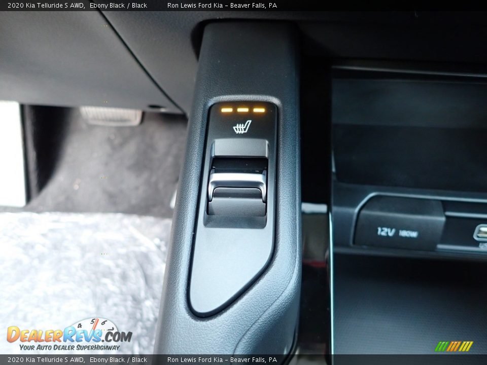 2020 Kia Telluride S AWD Ebony Black / Black Photo #18