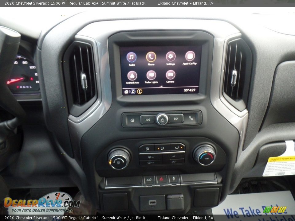 2020 Chevrolet Silverado 1500 WT Regular Cab 4x4 Summit White / Jet Black Photo #24