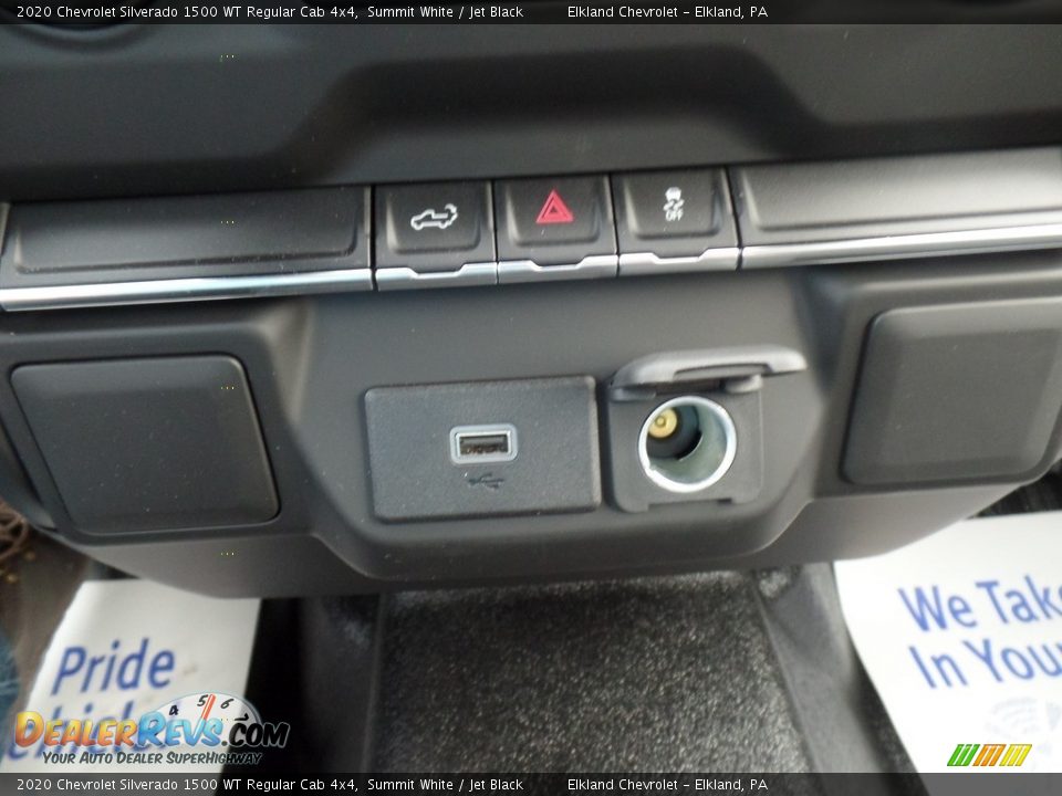 2020 Chevrolet Silverado 1500 WT Regular Cab 4x4 Summit White / Jet Black Photo #30