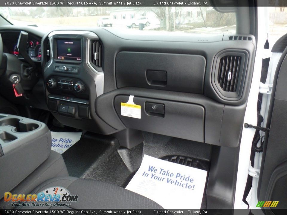 2020 Chevrolet Silverado 1500 WT Regular Cab 4x4 Summit White / Jet Black Photo #36