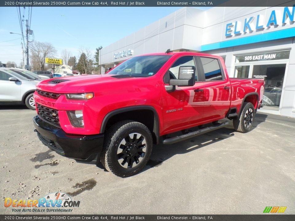 2020 Chevrolet Silverado 2500HD Custom Crew Cab 4x4 Red Hot / Jet Black Photo #1
