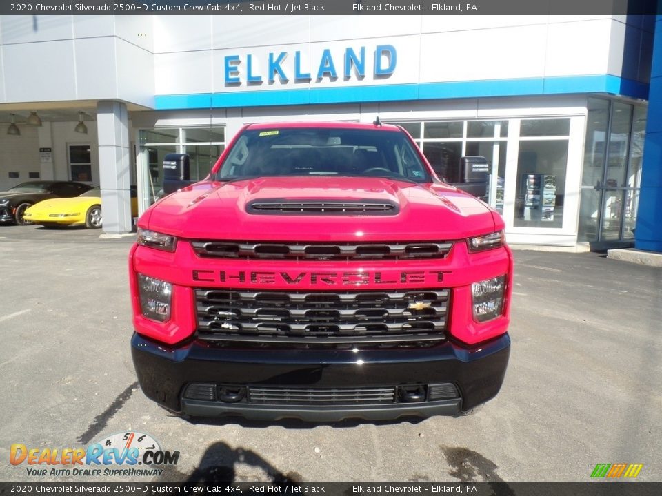 2020 Chevrolet Silverado 2500HD Custom Crew Cab 4x4 Red Hot / Jet Black Photo #3