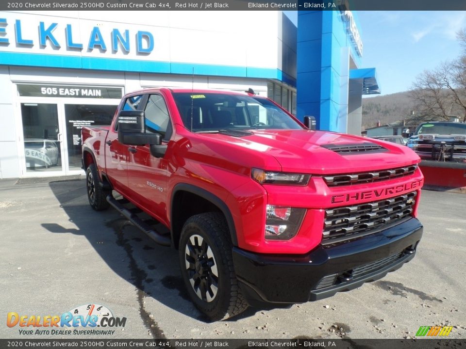2020 Chevrolet Silverado 2500HD Custom Crew Cab 4x4 Red Hot / Jet Black Photo #4
