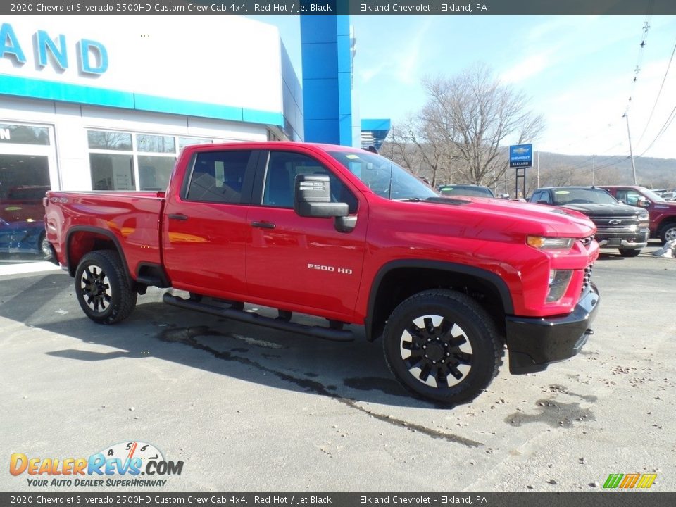 2020 Chevrolet Silverado 2500HD Custom Crew Cab 4x4 Red Hot / Jet Black Photo #5