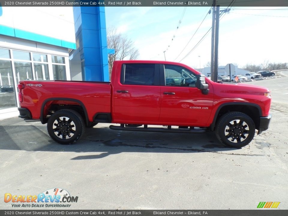 2020 Chevrolet Silverado 2500HD Custom Crew Cab 4x4 Red Hot / Jet Black Photo #6