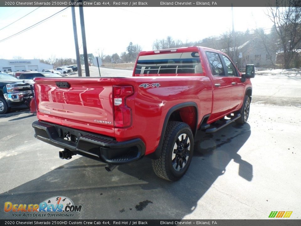 2020 Chevrolet Silverado 2500HD Custom Crew Cab 4x4 Red Hot / Jet Black Photo #7