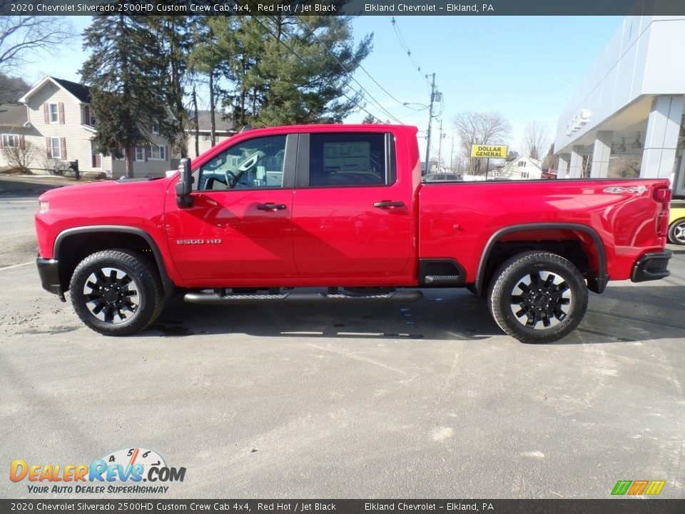 2020 Chevrolet Silverado 2500HD Custom Crew Cab 4x4 Red Hot / Jet Black Photo #10