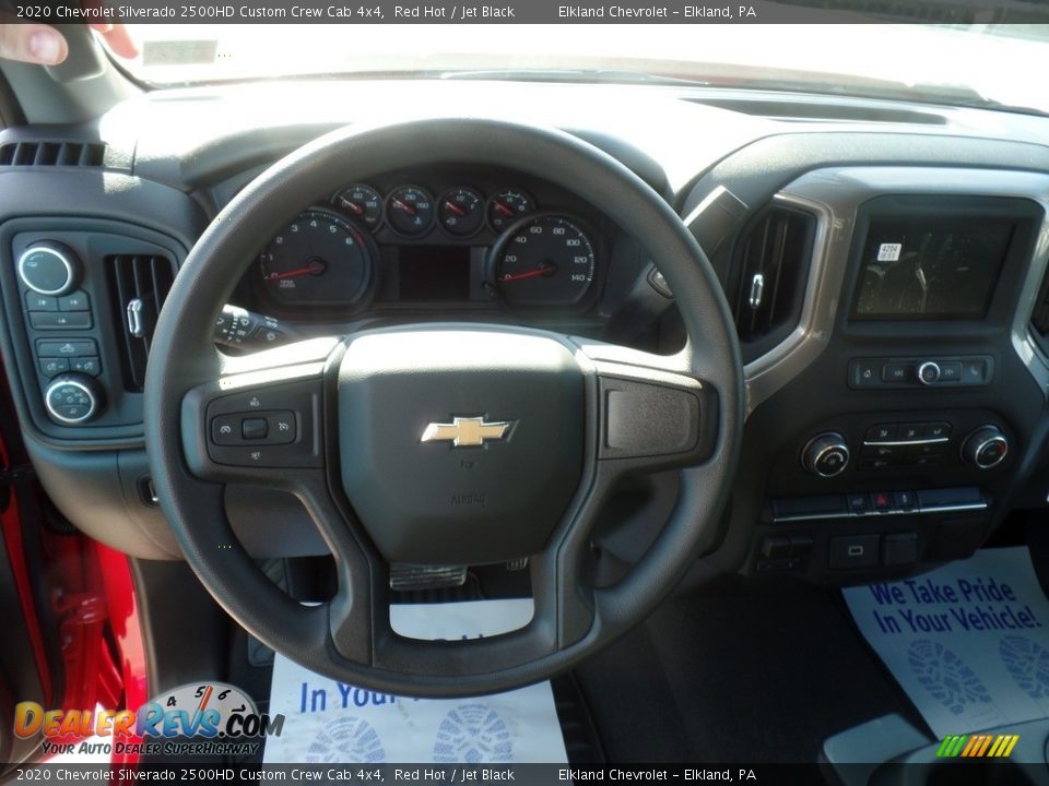 2020 Chevrolet Silverado 2500HD Custom Crew Cab 4x4 Red Hot / Jet Black Photo #20