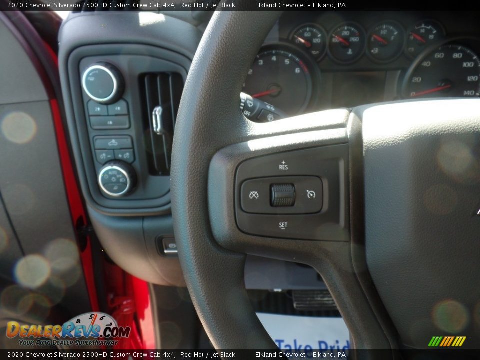 2020 Chevrolet Silverado 2500HD Custom Crew Cab 4x4 Red Hot / Jet Black Photo #21