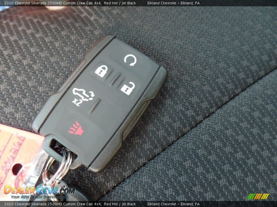 2020 Chevrolet Silverado 2500HD Custom Crew Cab 4x4 Red Hot / Jet Black Photo #23