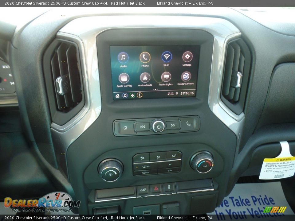 2020 Chevrolet Silverado 2500HD Custom Crew Cab 4x4 Red Hot / Jet Black Photo #25