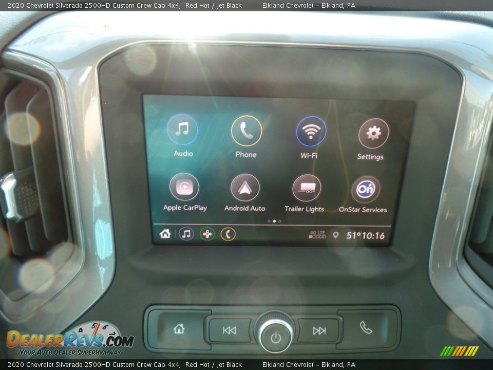 2020 Chevrolet Silverado 2500HD Custom Crew Cab 4x4 Red Hot / Jet Black Photo #26