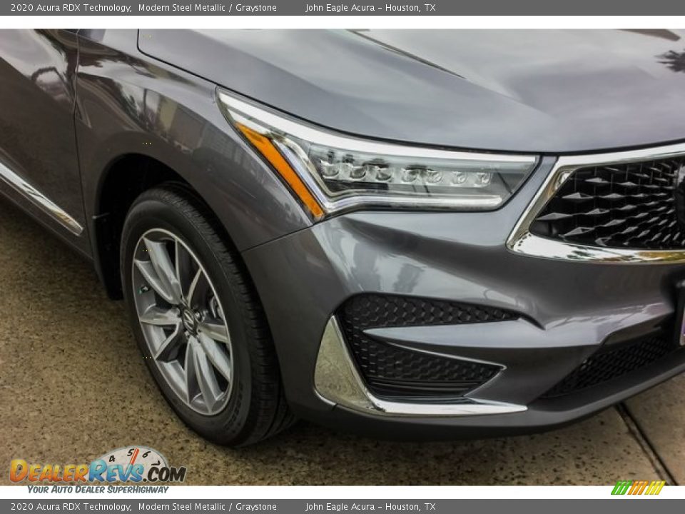 2020 Acura RDX Technology Modern Steel Metallic / Graystone Photo #10