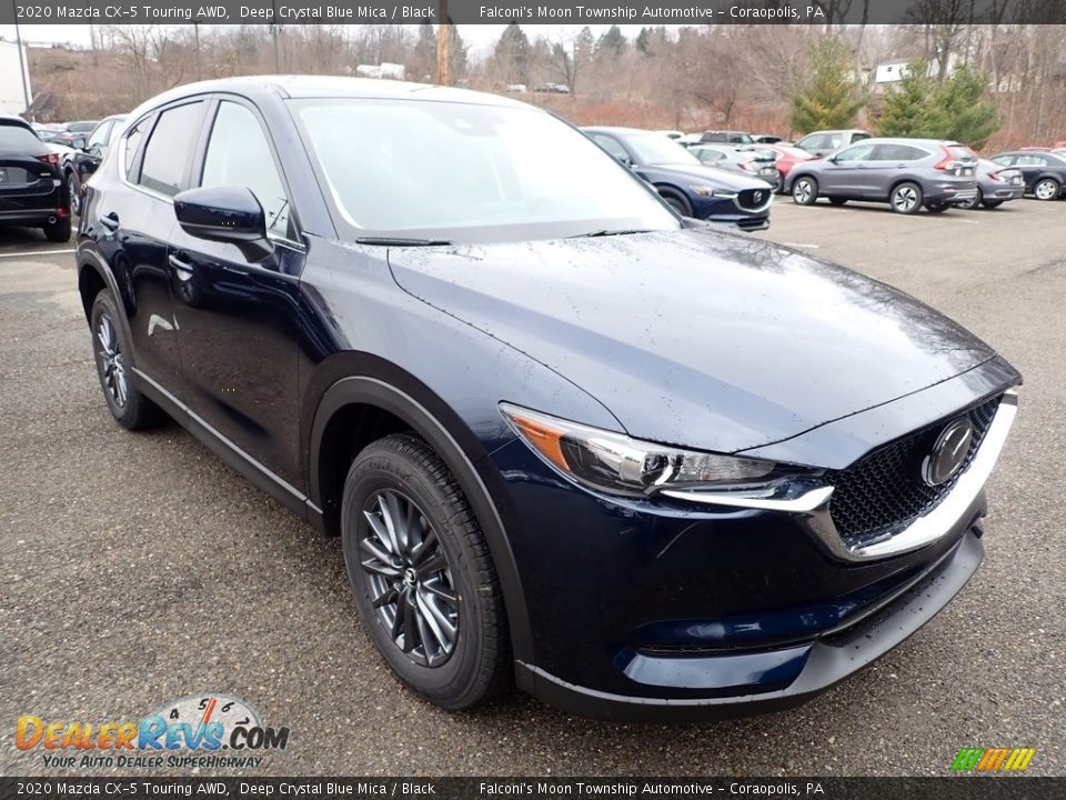 2020 Mazda CX-5 Touring AWD Deep Crystal Blue Mica / Black Photo #3