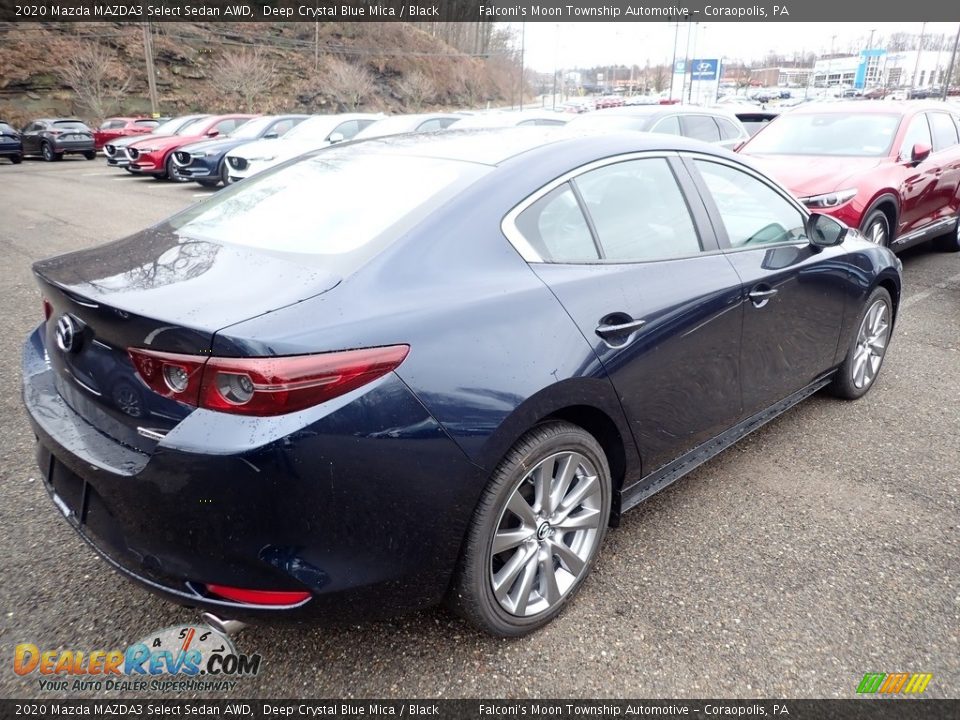 2020 Mazda MAZDA3 Select Sedan AWD Deep Crystal Blue Mica / Black Photo #2