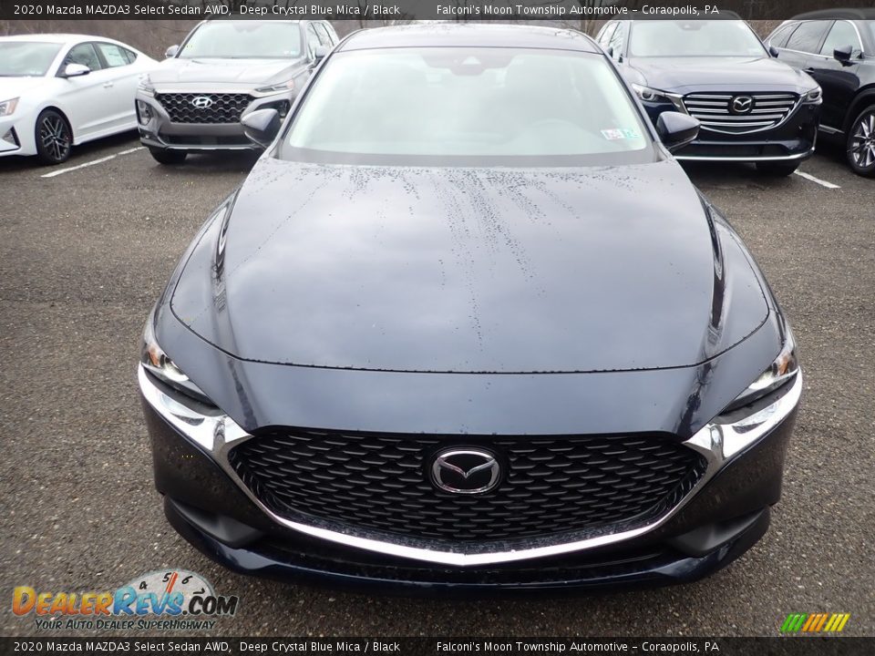 2020 Mazda MAZDA3 Select Sedan AWD Deep Crystal Blue Mica / Black Photo #4