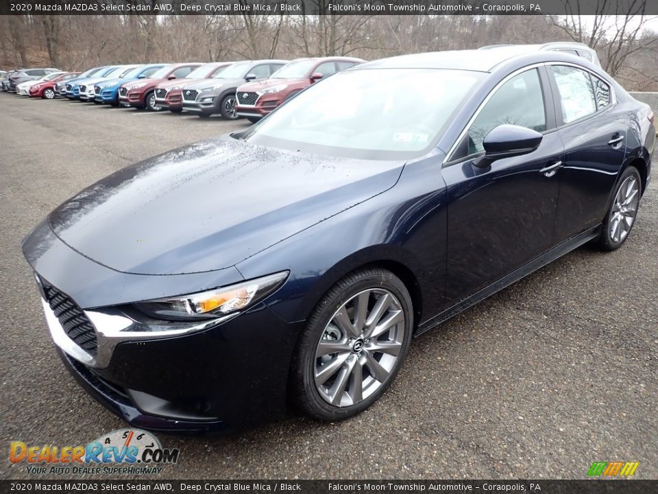 2020 Mazda MAZDA3 Select Sedan AWD Deep Crystal Blue Mica / Black Photo #5
