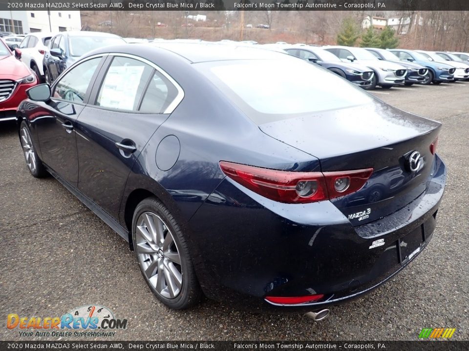 2020 Mazda MAZDA3 Select Sedan AWD Deep Crystal Blue Mica / Black Photo #6