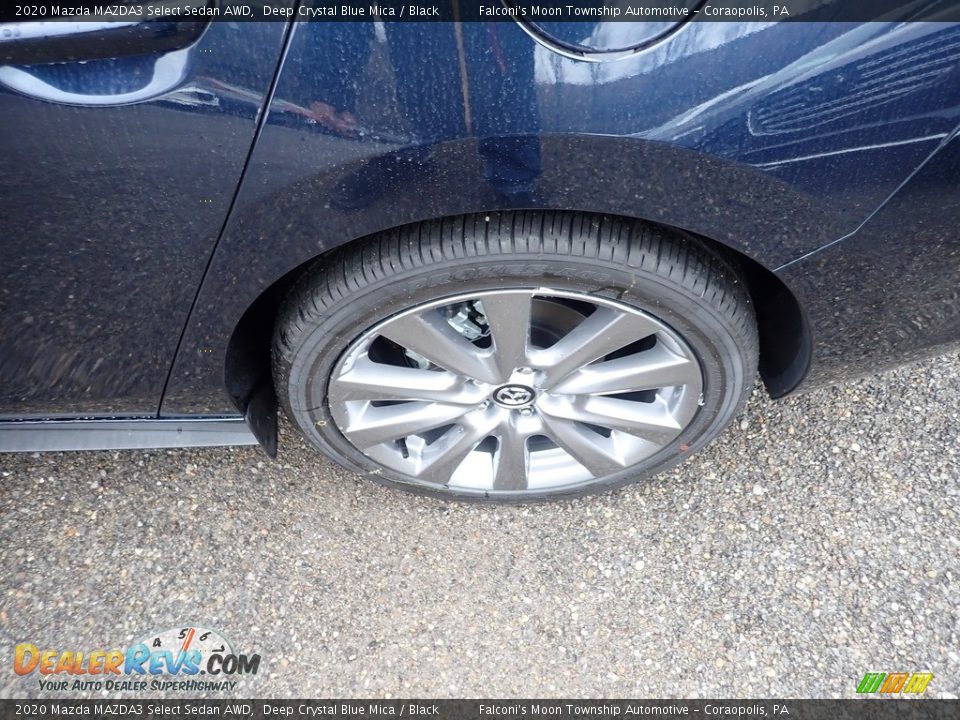 2020 Mazda MAZDA3 Select Sedan AWD Deep Crystal Blue Mica / Black Photo #7