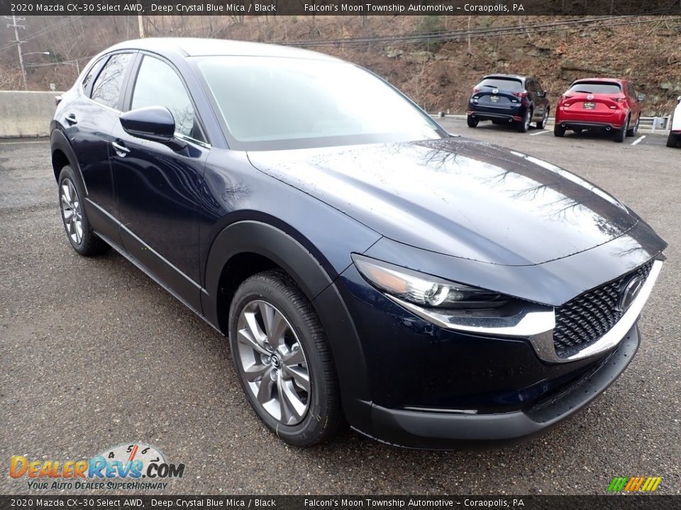 2020 Mazda CX-30 Select AWD Deep Crystal Blue Mica / Black Photo #3