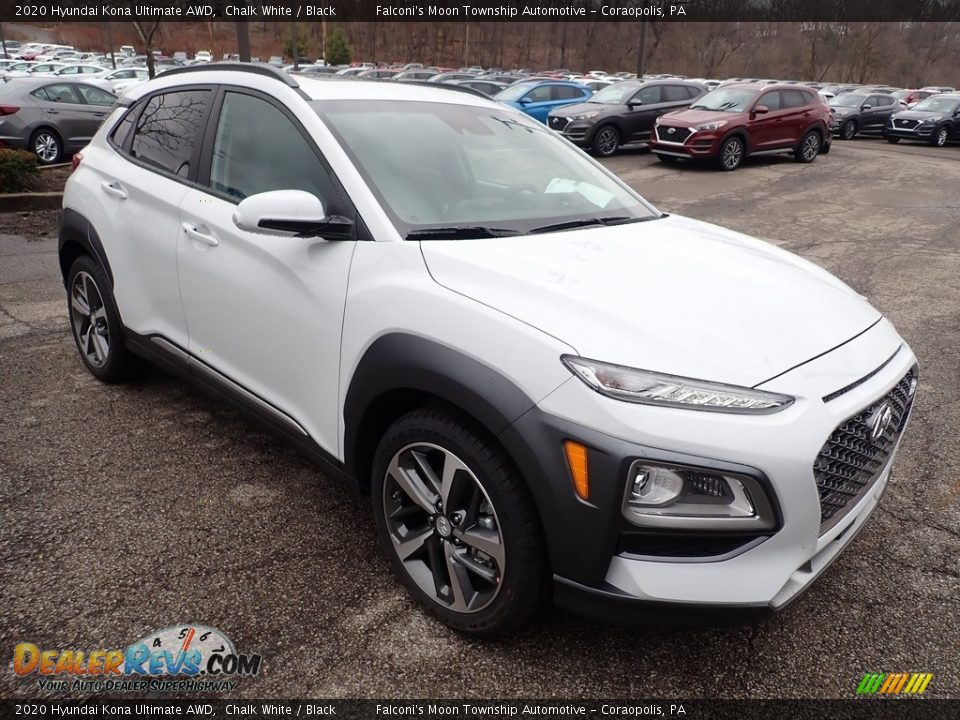 2020 Hyundai Kona Ultimate AWD Chalk White / Black Photo #3