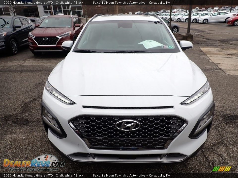 2020 Hyundai Kona Ultimate AWD Chalk White / Black Photo #4