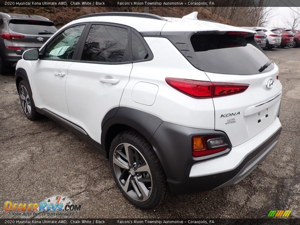 2020 Hyundai Kona Ultimate AWD Chalk White / Black Photo #6