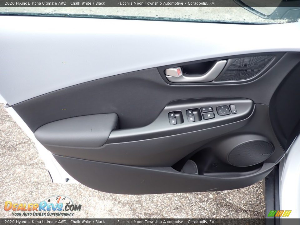 2020 Hyundai Kona Ultimate AWD Chalk White / Black Photo #11