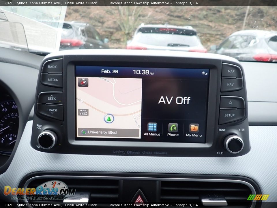 2020 Hyundai Kona Ultimate AWD Chalk White / Black Photo #14