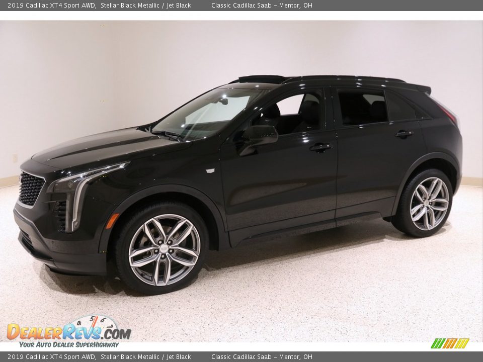 2019 Cadillac XT4 Sport AWD Stellar Black Metallic / Jet Black Photo #3