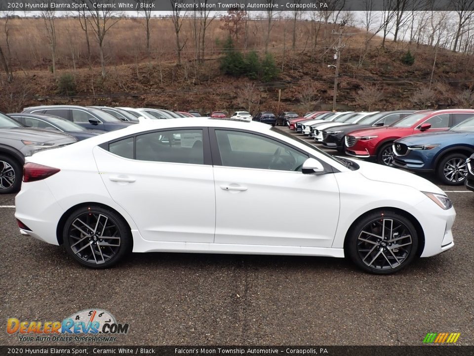 Ceramic White 2020 Hyundai Elantra Sport Photo #1