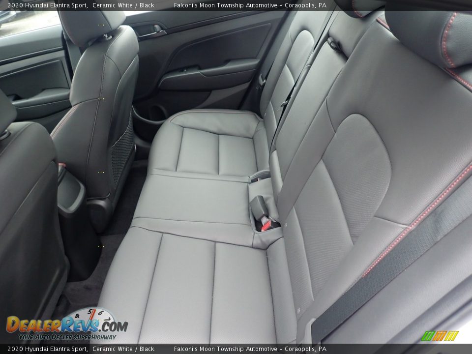 2020 Hyundai Elantra Sport Ceramic White / Black Photo #8