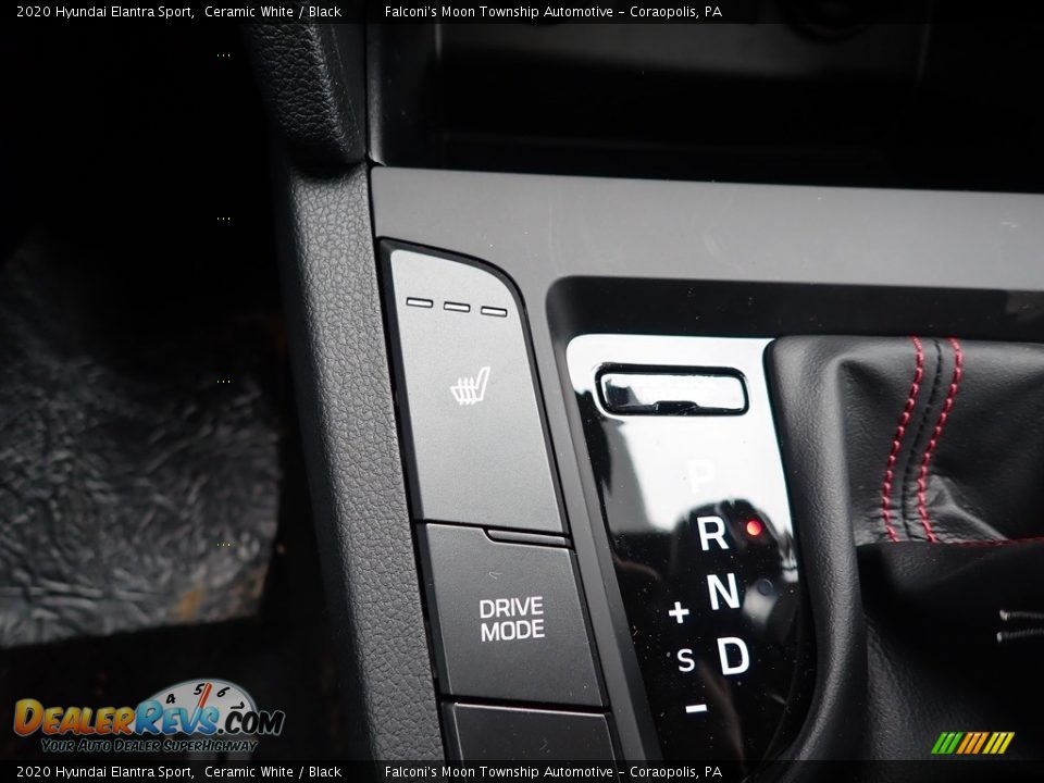 2020 Hyundai Elantra Sport Ceramic White / Black Photo #15