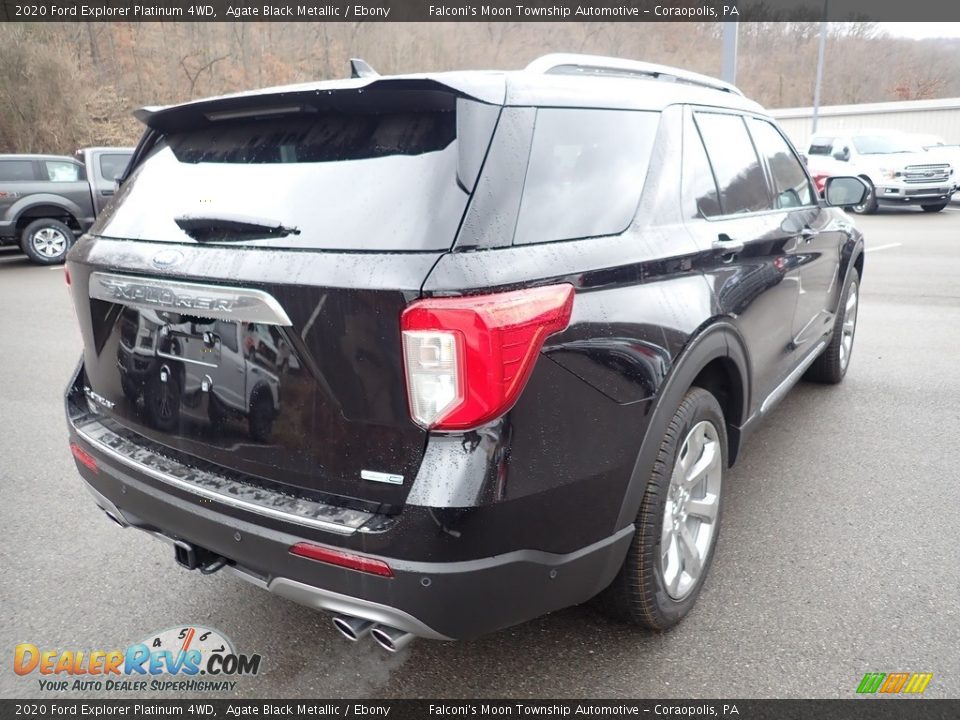 2020 Ford Explorer Platinum 4WD Agate Black Metallic / Ebony Photo #2