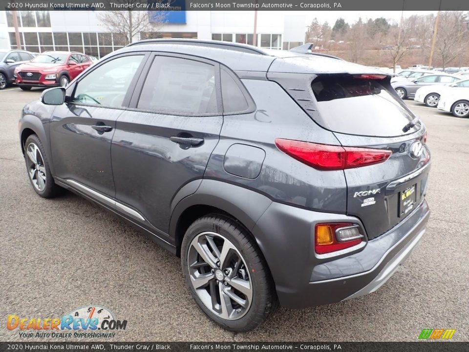 2020 Hyundai Kona Ultimate AWD Thunder Gray / Black Photo #6