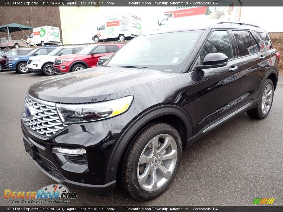 2020 Ford Explorer Platinum 4WD Agate Black Metallic / Ebony Photo #5